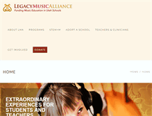 Tablet Screenshot of legacymusicalliance.org